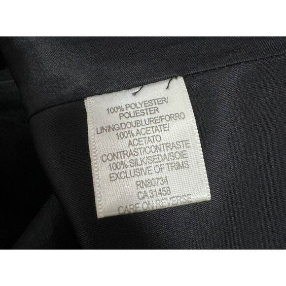 BCBG Maxazaria Sz 8 Black Strapless Lace Feather Boa Dress Ruffled NEW NWT $400 - Picture 14 of 15